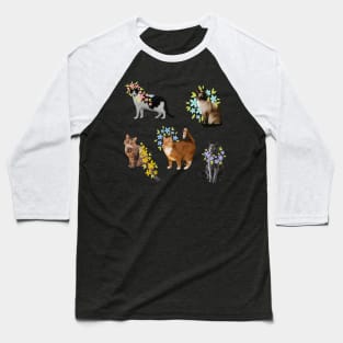 flower kitties Baseball T-Shirt